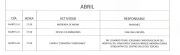 Actividades abril 2015 