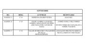 Actividades septiembre