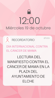 LECTURA MANIFIESTO CONTRA EL CÁNCER DE MAMA 2022 