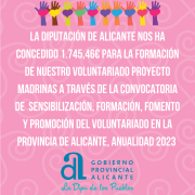 CONCESIÓN FORMACIÓN VOLUNTARIADO DIPUTACIÓN ALICANTE