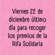 RECOGIDA PREMIOS RIFA SOLIDARIA